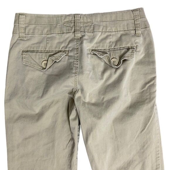 Vintage 90s Free Style Low Rise Pants Junior Size 1 Khaki Straight Leg - Picture 4 of 5